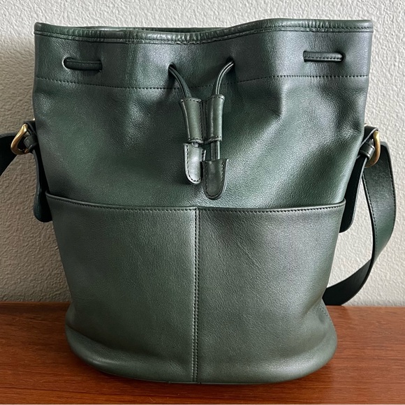 Vintage Bottle Green Coach Thompson Drawstring - Style 4151 - Picture 3 of 15